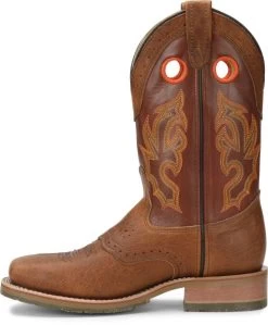 Double H Boots: Men's DH5400 Brown Square Steel Toe ICE Roper 13" Pull On Cowboy Boot 11 Double H Boots: Men's DH5400 Brown Square Steel Toe ICE Roper 13" Pull On Cowboy Boot -Work Shoes Store dh5400 500xauto instep