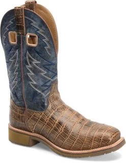 Double H Boots: Men’s DH7011 Navy NYLES 11” Steel Toe Square Toe Roper