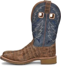 Double H Boots: Men’s DH7011 Navy NYLES 11” Steel Toe Square Toe Roper -Work Shoes Store dh7011 500xauto instep