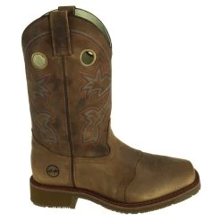 Double H Boots: Men's DH5134 ICE Brown EH Ropers -Work Shoes Store double h dh5134 o 001