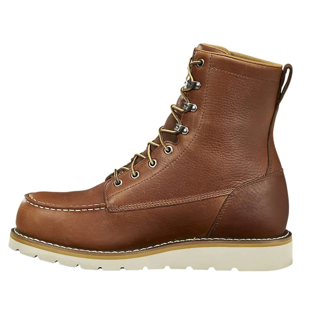 Black Diamond Boots: Men's FW8275 Red Brown 8" Moc Toe Waterproof Wedge Boot 4 Black Diamond Boots: Men's FW8275 Red Brown 8" Moc Toe Waterproof Wedge Boot - Image 2