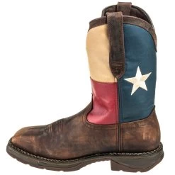 Durango Boots: Men's Steel Toe DB021 EH Texas Flag Cowboy Boots -Work Shoes Store durango db 021 i 01