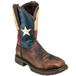 Durango Boots: Men's Steel Toe DB021 EH Texas Flag Cowboy Boots -Work Shoes Store durango db 021 p 01