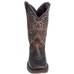 Durango Boots: Men's Brown Rebel DB4443 Leather Square Toe Cowboy Boots -Work Shoes Store durango db4443 f 01