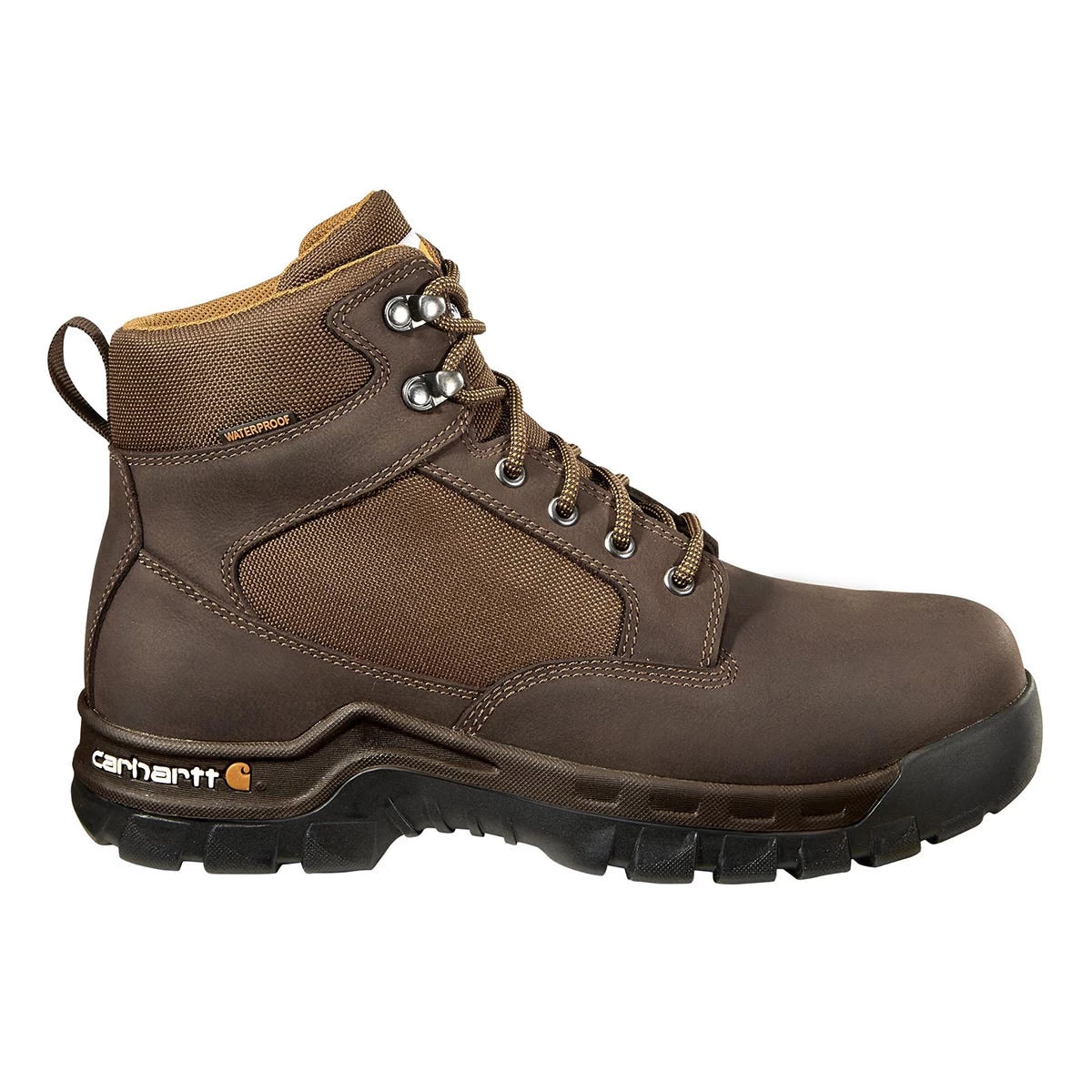 Black Diamond Carhartt Boots: Men's FF6213 Brown Steel Toe Rugged Flex 6" Waterproof Work Boot 4 Black Diamond Carhartt Boots: Men's FF6213 Brown Steel Toe Rugged Flex 6" Waterproof Work Boot - Image 2