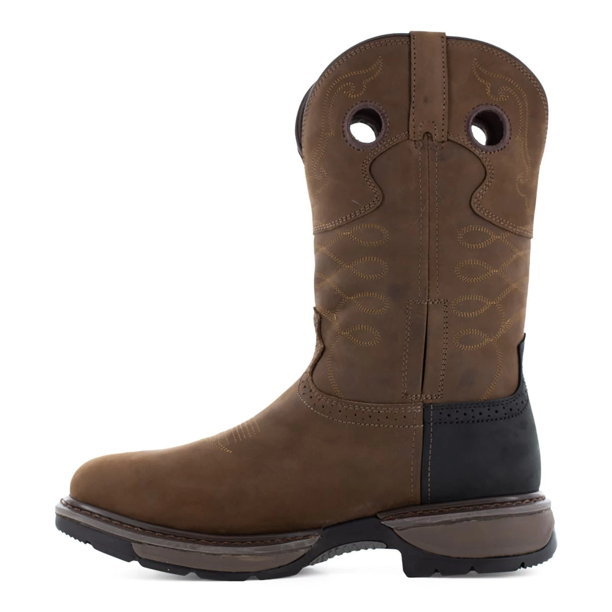 Frye Supply Boots: Men's FR40101 Brown/Black Steel Toe 10" Internal Met Guard Safety-Crafted Western Work Boot 6 Frye Supply Boots: Men's FR40101 Brown/Black Steel Toe 10" Internal Met Guard Safety-Crafted Western Work Boot - Image 4