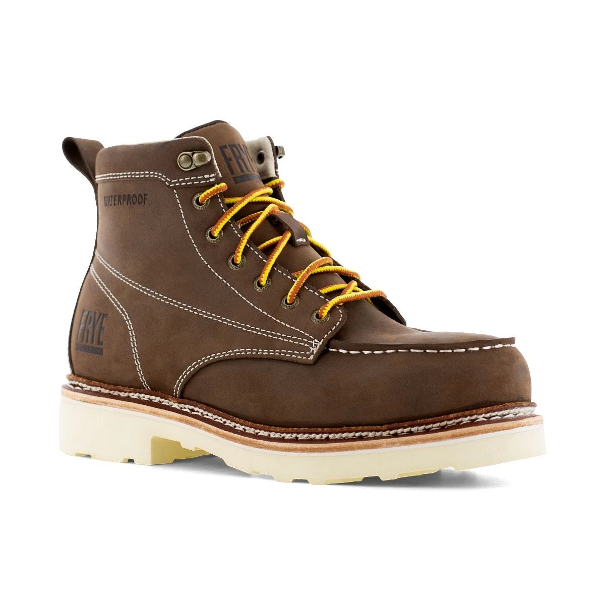 Frye Supply Boots: Men's FR40301 Dark Brown Steel Toe 6" Safety-Crafted Waterproof Work Boot 3 Frye Supply Boots: Men's FR40301 Dark Brown Steel Toe 6" Safety-Crafted Waterproof Work Boot