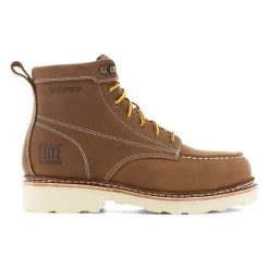Frye Supply Boots: Men's FR40302 Brown Steel Toe Safety-Crafted 6" Waterproof Work Boot -Work Shoes Store frye fr40302 work boot 01 1 1