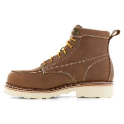 Frye Supply Boots: Men's FR40302 Brown Steel Toe Safety-Crafted 6" Waterproof Work Boot -Work Shoes Store frye fr40302 work boot 04 1 1