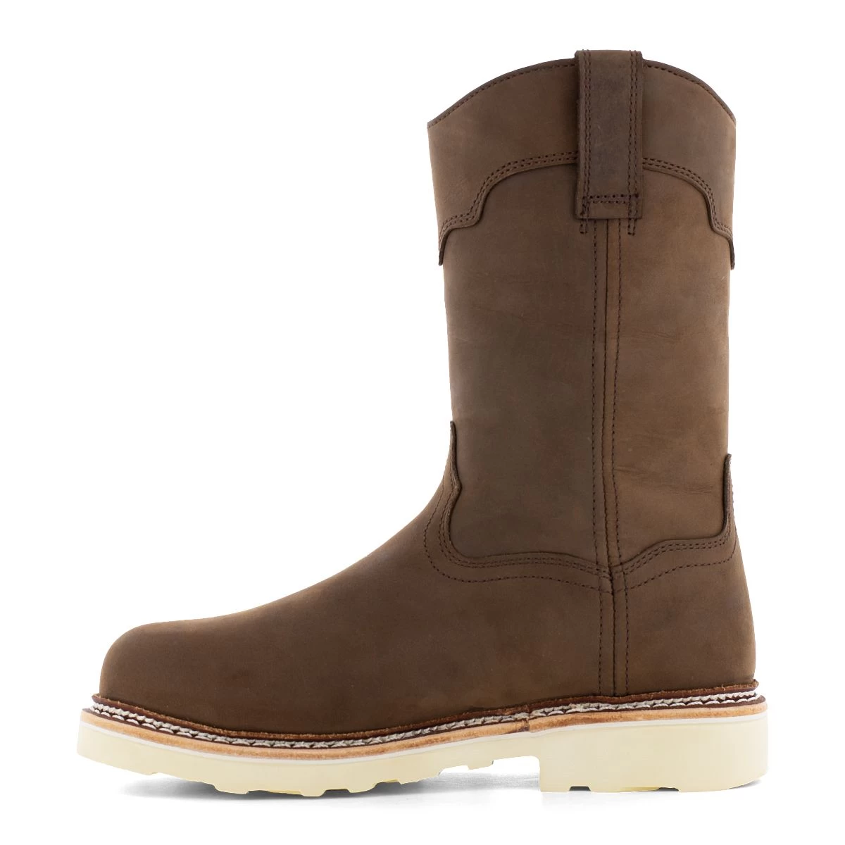 Frye Supply Boots: Men's FR40303 Dark Brown Steel Toe Safety-Crafted 10" Waterproof Wellington Work Boot 4 Frye Supply Boots: Men's FR40303 Dark Brown Steel Toe Safety-Crafted 10" Waterproof Wellington Work Boot - Image 2