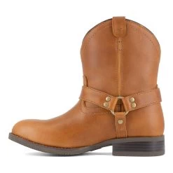Frye Supply Boots: Women's FR40602F Brown Steel Toe Safety-Crafted Harness Work Boot -Work Shoes Store frye fr40602f harness boot 04