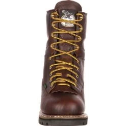 Georgia Boot: Men's G101 Brown 8" Waterproof Work Boots 14 Georgia Boot: Men's G101 Brown 8" Waterproof Work Boots -Work Shoes Store g101 3 large