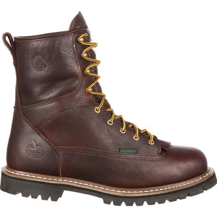 Georgia Boot: Men's G101 Brown 8" Waterproof Work Boots 3 Georgia Boot: Men's G101 Brown 8" Waterproof Work Boots