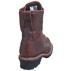Georgia Boots: Men's Brown G7313 Waterproof EH Steel Toe Logger Boots -Work Shoes Store g7313st georgiab 01