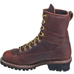 Georgia Boots: Men's Brown G7313 Waterproof EH Steel Toe Logger Boots -Work Shoes Store g7313st georgiai 01