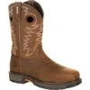 Georgia Boot GB00224 Brown Carbo-Tec LT Alloy Toe Waterproof Pull On Boots -Work Shoes Store gb00224 large