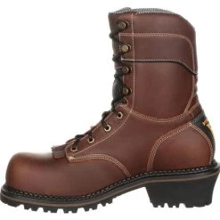 Georgia Boots: Men's GB00236 Brown AMP LT Composite Toe Logger Boots 10 Georgia Boots: Men's GB00236 Brown AMP LT Composite Toe Logger Boots -Work Shoes Store gb00236 5 large