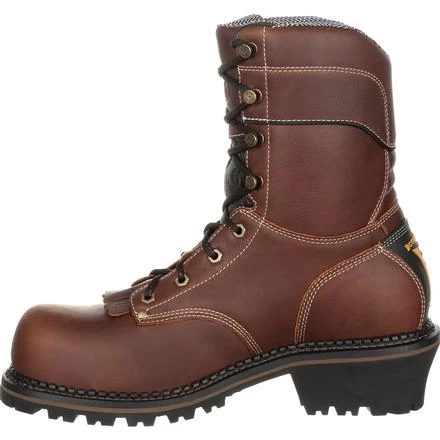 Georgia Boots: Men's GB00236 Brown AMP LT Composite Toe Logger Boots 5 Georgia Boots: Men's GB00236 Brown AMP LT Composite Toe Logger Boots - Image 3