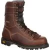 Georgia Boots: Men's Brown GB00238 Composite Toe Waterproof AMP Logger Low Heel Boots -Work Shoes Store gb00238 large
