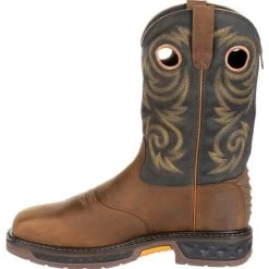 Georgia Boots: Men's GB00267 Brown Carbo-Tec LT Steel Toe Waterproof Pull On Boots -Work Shoes Store gb00267 5 large