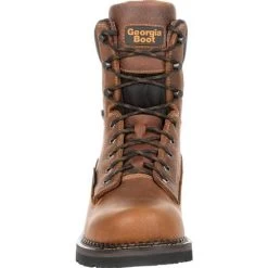 Georgia Boots: Men's GB00318 Brown EH 8" Waterproof Georgia Giant Revamp Work Boots -Work Shoes Store gb00318 3 large