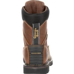 Georgia Boots: Men's GB00318 Brown EH 8" Waterproof Georgia Giant Revamp Work Boots -Work Shoes Store gb00318 4 large