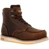 Georgia Boots: Men's GB00592 Brown Nano Composite Toe AMP LT Wedge Moc Toe Waterproof Work Boot -Work Shoes Store gb00592