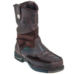 Georgia Boots: Men's Athens Brown G4403 Waterproof Non Slip Wellington Work Boots -Work Shoes Store georgia g4403 p 01