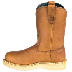 Georgia Boots: Men's G5353 Steel Toe Brown EH Wellington Chemical-Resistant Wedge Boots -Work Shoes Store georgia g5153 i 01