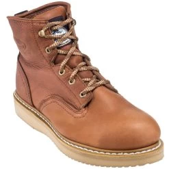 Georgia Boots: Men's G6342 Steel Toe Wedge EH Barracuda Gold Work Boots -Work Shoes Store georgia g6342 p 01