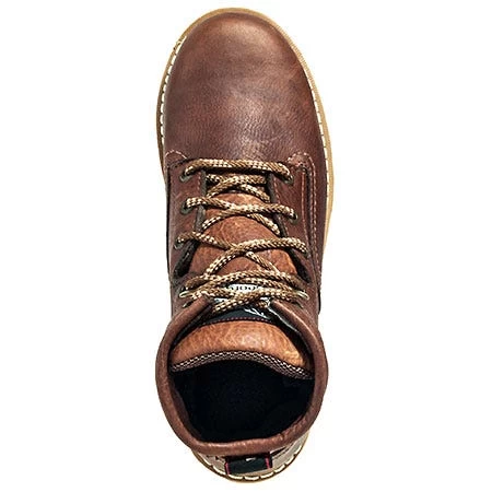 Georgia Boots: Men's G6152 Barracuda Gold Leather Wedge Work Boots 4 Georgia Boots: Men's G6152 Barracuda Gold Leather Wedge Work Boots - Image 2