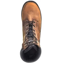 Georgia Boots: Waterproof General Toe Men's G9134 Dark Brown Brookville 8-Inch Leather Work Boots -Work Shoes Store georgia g9334 t 01 1