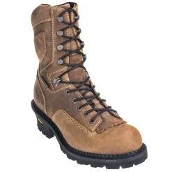 Georgia Boots: Men's Waterproof GB00096 Brown Slip-Resistant Comfort Core General Toe Logger Boots -Work Shoes Store georgia gb00096 p 01