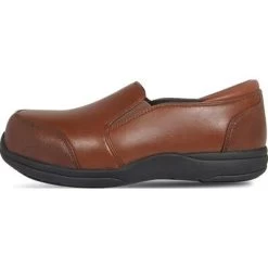 Genuine Grip: Women's Endrina 351 Caramel Camila Composite Toe Slip On Shoe -Work Shoes Store gg351 5 large 1