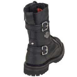 Harley Davidson Boots: 83853 Side Zip Women's Black Balsa Motorcycle Boots