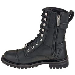 Harley Davidson Boots: 83853 Side Zip Women's Black Balsa Motorcycle Boots -Work Shoes Store harley davidson d83853 i 01