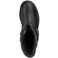 Harley Davidson Boots: Men's Black 95194 Booker Side Zip Boots -Work Shoes Store harley davidson d95194 t 01 1