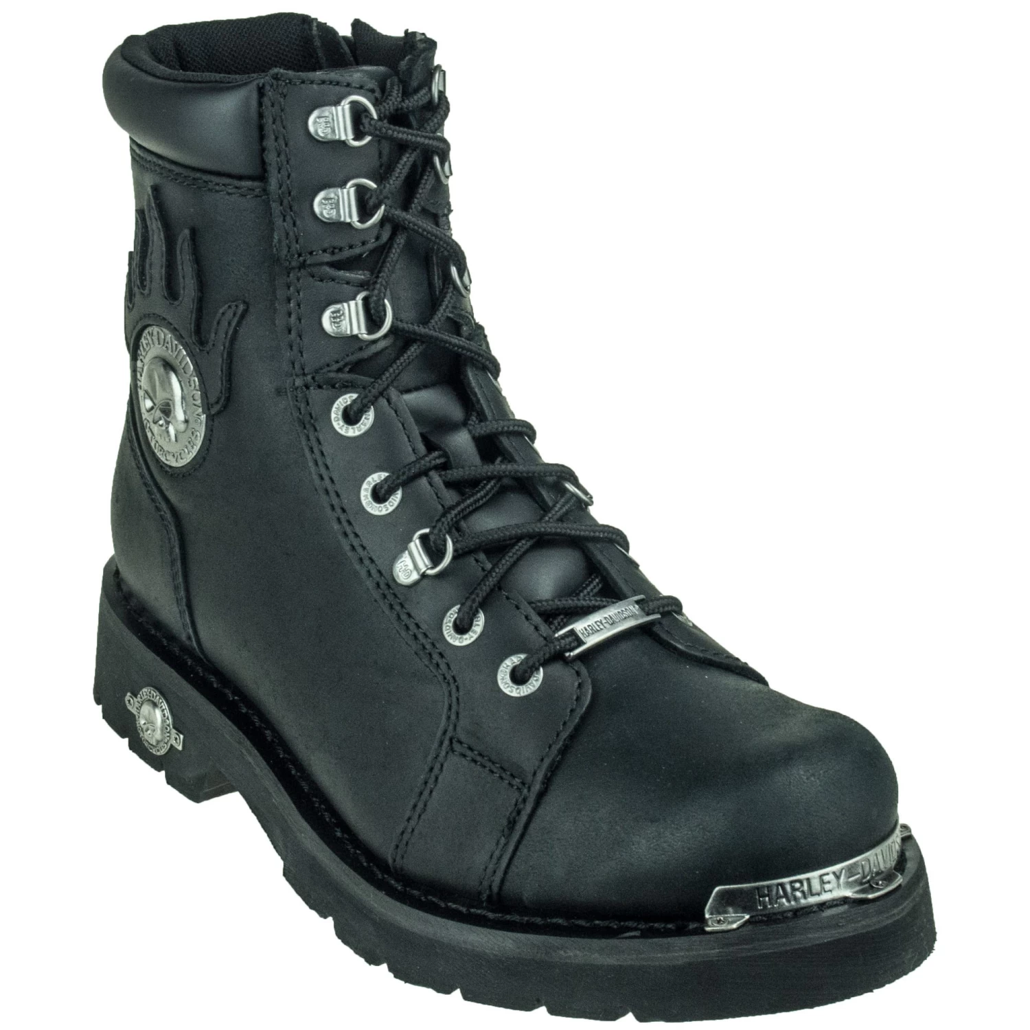 Harley Davidson Boots: Men's Black Diversion D94169 Side Zip Boots 8 Harley Davidson Boots: Men's Black Diversion D94169 Side Zip Boots - Image 6