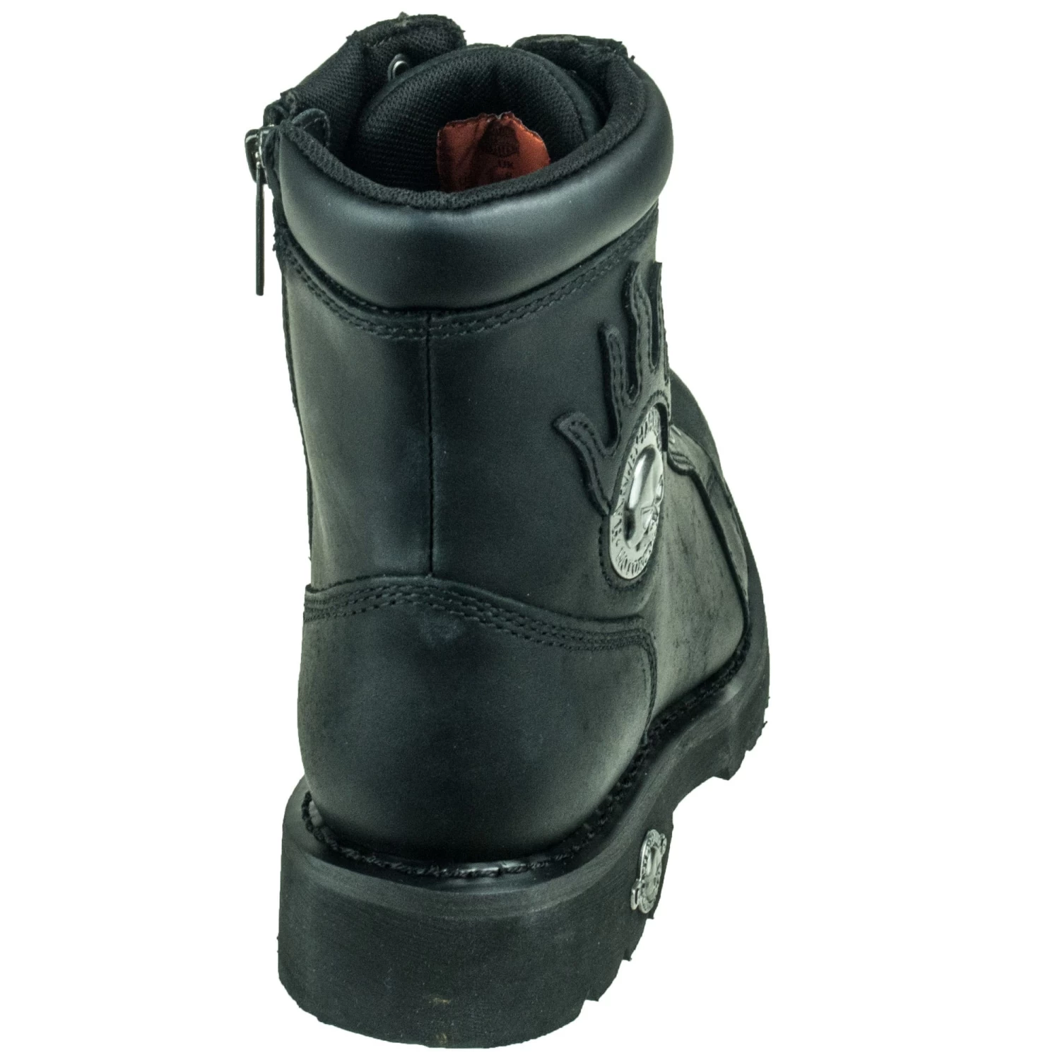 Harley Davidson Boots: Men's Black Diversion D94169 Side Zip Boots 6 Harley Davidson Boots: Men's Black Diversion D94169 Side Zip Boots - Image 4