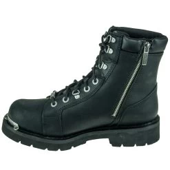 Harley Davidson Boots: Men's Black Diversion D94169 Side Zip Boots 10 Harley Davidson Boots: Men's Black Diversion D94169 Side Zip Boots -Work Shoes Store harley davidson d94169 4