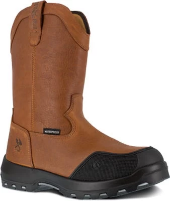 Iron Age Boots: Men's IA0190 Brown Composite Toe Immortalizer Pull On 10" Waterproof Wellington Work Boot 3 Iron Age Boots: Men's IA0190 Brown Composite Toe Immortalizer Pull On 10" Waterproof Wellington Work Boot