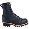 Chippewa Boots: Men's Steel Toe EH 73020 Black Logger Boots