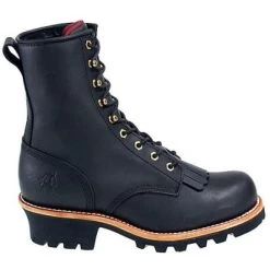 Chippewa Boots: Men's Steel Toe EH 73020 Black Logger Boots
