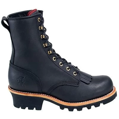 Chippewa Boots: Men's Steel Toe EH 73020 Black Logger Boots 3 Chippewa Boots: Men's Steel Toe EH 73020 Black Logger Boots