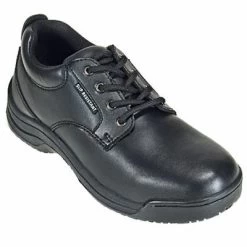 Skidbuster Shoes: Men's Black Non Slip Oxford Work Shoes S5071