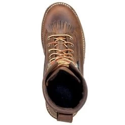 Carolina Boots: Men's Brown CA8824 EH Waterproof Logger Work Boots -Work Shoes Store image 48420