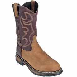 Rocky Boots: Men's Round Toe Slip-Resistant Cowboy Boots 2732 -Work Shoes Store image 50651