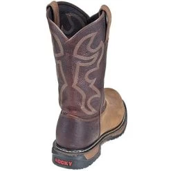 Rocky Boots: Men's Round Toe Slip-Resistant Cowboy Boots 2732 -Work Shoes Store image 50653