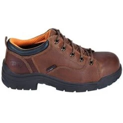 Timberland PRO Boots: Women's TiTAN Oxford 63189 Brown Steel Toe Work Shoes