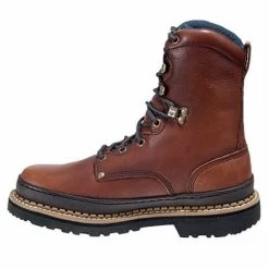 Georgia Boots: Men's Brown G8274 8 Inch Slip Resistant Work Boots 11 Georgia Boots: Men's Brown G8274 8 Inch Slip Resistant Work Boots -Work Shoes Store image 65634